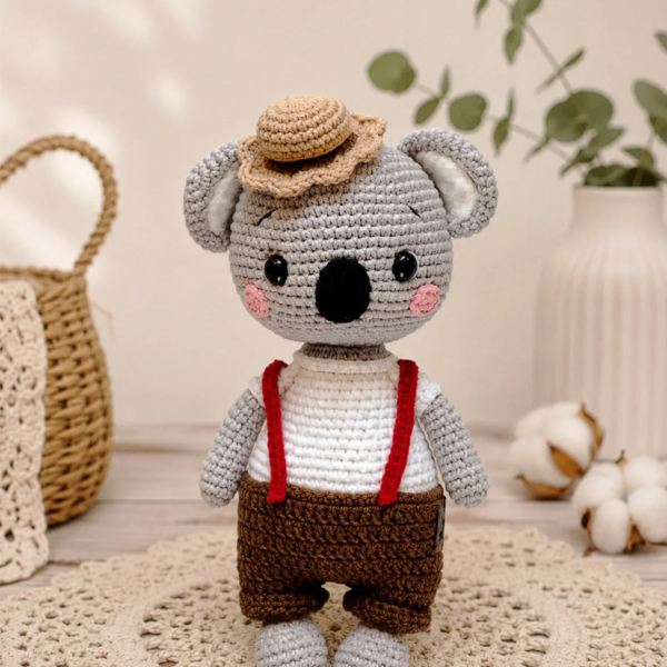 Amigurumi Şirin Koala Miyu Organik Oyuncak