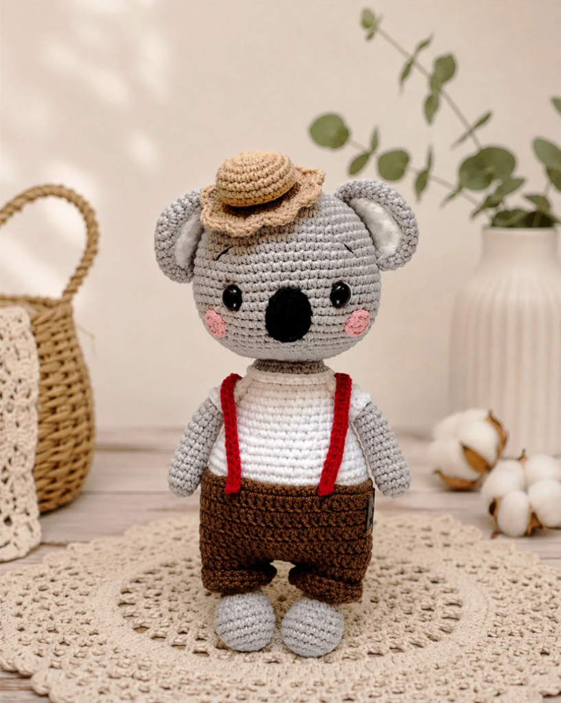 Amigurumi Şirin Koala Miyu Organik Oyuncak