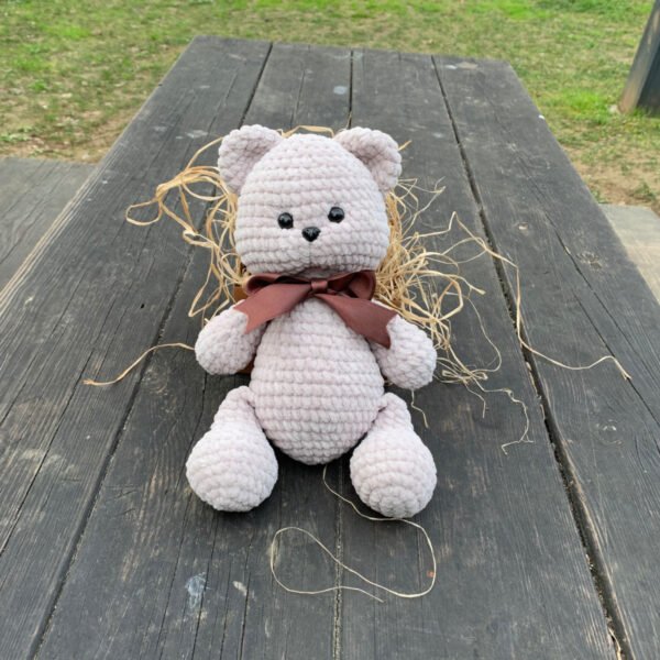 El Yapımı Amigurumi, Doldurulmuş Oyuncak, Tığ İşi Ayı, Yumuşak Oyuncak, Kadife Ayı,30 cm,11,8 inç